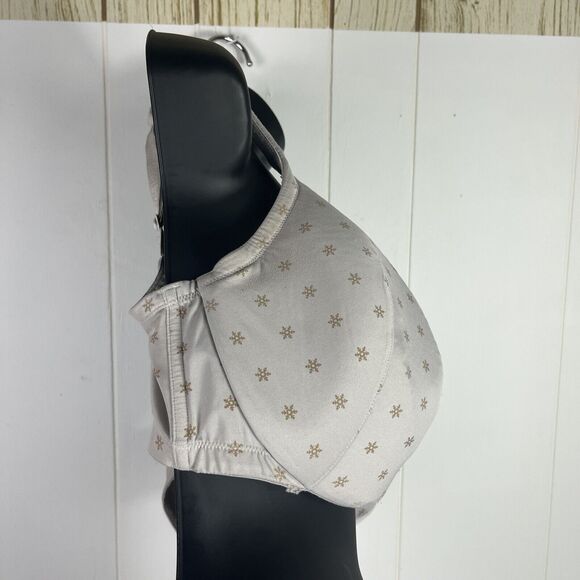 Lane Bryant Cacique Bra 40F Lightly Lined Full Coverage Snowflake Beige Tan - Picture 5 of 7